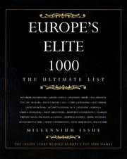 Europe's Elite 1000 by Sandra Lane