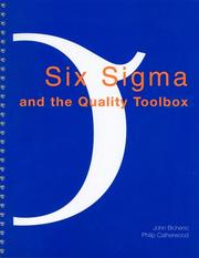 Cover of: Six Sigma and the Quality Toolbox by John Bicheno, Philip Catherwood