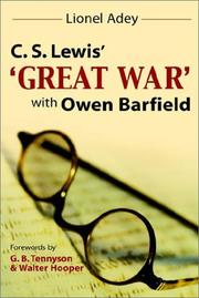 Cover of: C.S. Lewis Great War