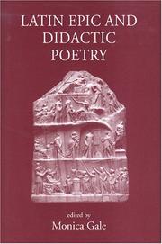 Cover of: Latin epic and didactic poetry: genre, tradition and individuality