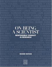 Cover of: On being a scientist by National Academy of Sciences (U.S.). Committee on the Conduct of Science