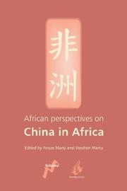 Cover of: African Perspectives on China in Africa