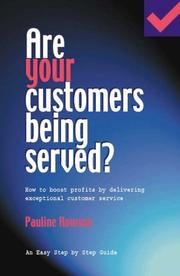 Cover of: Are Your Customers Being Served?