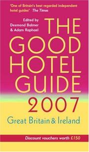 Cover of: The Good Hotel Guide 2007 (Good Hotel Guide)