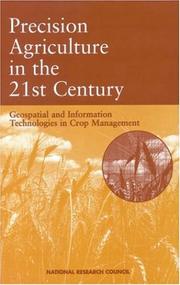 Cover of: Precision Agriculture in the 21st Century: Geospatial and Information Technologies in Crop Management