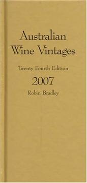Cover of: Australian Wine Vintages 2007: Gold Book