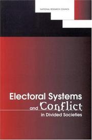 Cover of: Electoral systems and conflict in divided societies