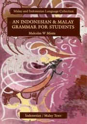 Cover of: An Indonesian and Malay grammar for students
