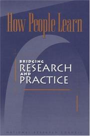 Cover of: How People Learn by Committee on Developments in the Science of Learning, National Research Council (US)