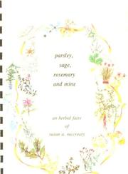 Cover of: Parsley, sage, rosemary, and mine: an herbal faire of Susan A. McCreary.
