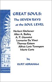 Cover of: Great Souls: The Seven Rays at the Soul Level