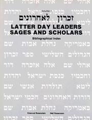 Cover of: [Zikhron la-aḥaronim] = by Emanuel Rosenstein, Emanuel Rosenstein