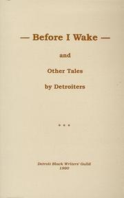 Cover of: Before I wake and other tales