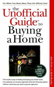 Cover of: The Unofficial Guide to Buying a Home (The Unofficial Guide Series) | Alan Perlis