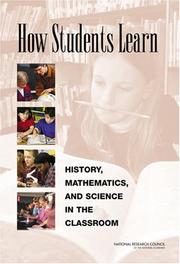 Cover of: How Students Learn by Committee on How People Learn, A Targeted Report for Teachers, Center for Studies on Behavior and Development, National Research Council (US)