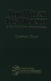 Cover of: For what it's worth by Eugene A. Kelly