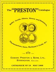 Cover of: The " Preston" catalogue by Edward Preston & Sons.