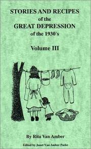 Cover of: Stories and recipes of the Great Depression of the 1930's