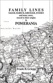 Cover of: Family lines of the Sager, Habeck, Krueger, Juedes families ... by Frank R. Griepp
