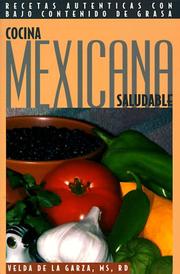 Cover of: Cocina Mexicana Saludable by Velda De LA Garza, Velda De LA Garza