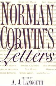 Cover of: Norman Corwin's letters