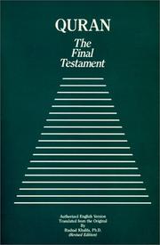 Cover of: Quran: The Final Testament (Authorized English Version)