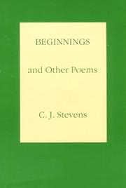 Cover of: Beginnings and other poems