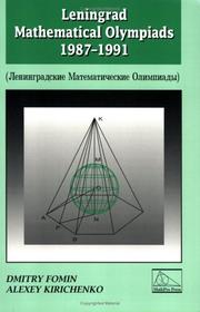 Leningrad mathematical Olympiads 1987-1991 by D. V. Fomin