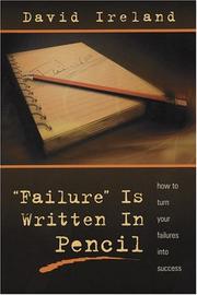 Cover of: Failure is Written in Pencil