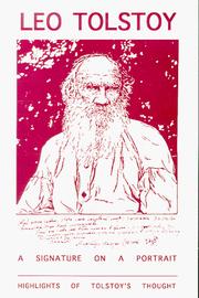 Cover of: A signature on a portrait: highlights of Tolstoy's thought