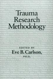 Cover of: Trauma research methodology