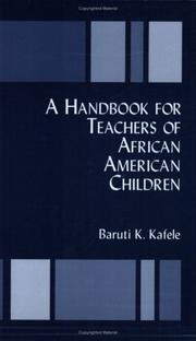 Cover of: A Handbook for Teachers of African American Children