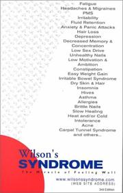 Cover of: Wilson's Syndrome by E. Denis Wilson