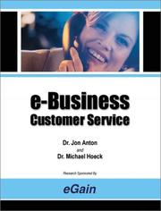 Cover of: e-Business Customer Service