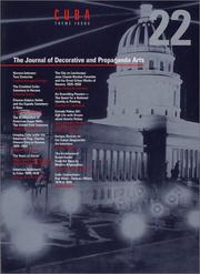 Cover of: The  Journal of Decorative and Propaganda Arts 22: Cuba Theme Issue