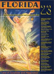 Cover of: The Journal of Decorative and Propaganda Arts 23: Florida Theme Issue