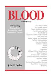 Cover of: Dailey's Notes on blood by John F. Dailey