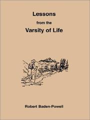 Cover of: Lessons from the Varsity of Life by Robert Baden-Powell