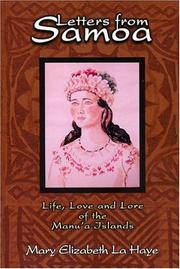 Letters from Samoa by Mary Elizabeth Pansini La Haye
