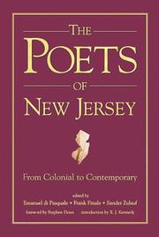 Cover of: The poets of New Jersey: from colonial to contemporary