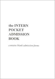 Cover of: Intern Admission Book