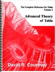 Cover of: Advanced theory of tabla