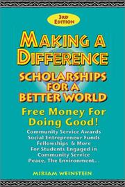 Cover of: Making a Difference: Scholarships For a Better World