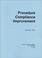 Cover of: Procedure Compliance Improvement