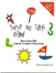 Cover of: Help me talk right by Mirla G. Raz