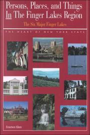 Cover of: Persons, places, and things in the Finger Lakes Region, the heart of New York State