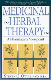 Cover of: Medicinal herbal therapy by Steven G. Ottariano