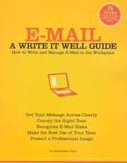 Cover of: E-Mail: A Write It Well Guide--How to Write and Manage E-Mail in the Workplace