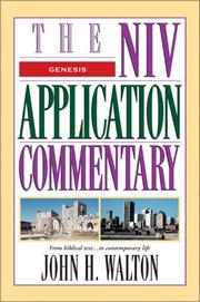 Cover of: The NIV Application Commentary Genesis by Dr. John H. Walton