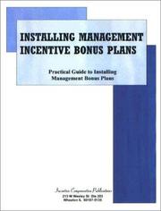 Cover of: Installing management incentive bonus plans